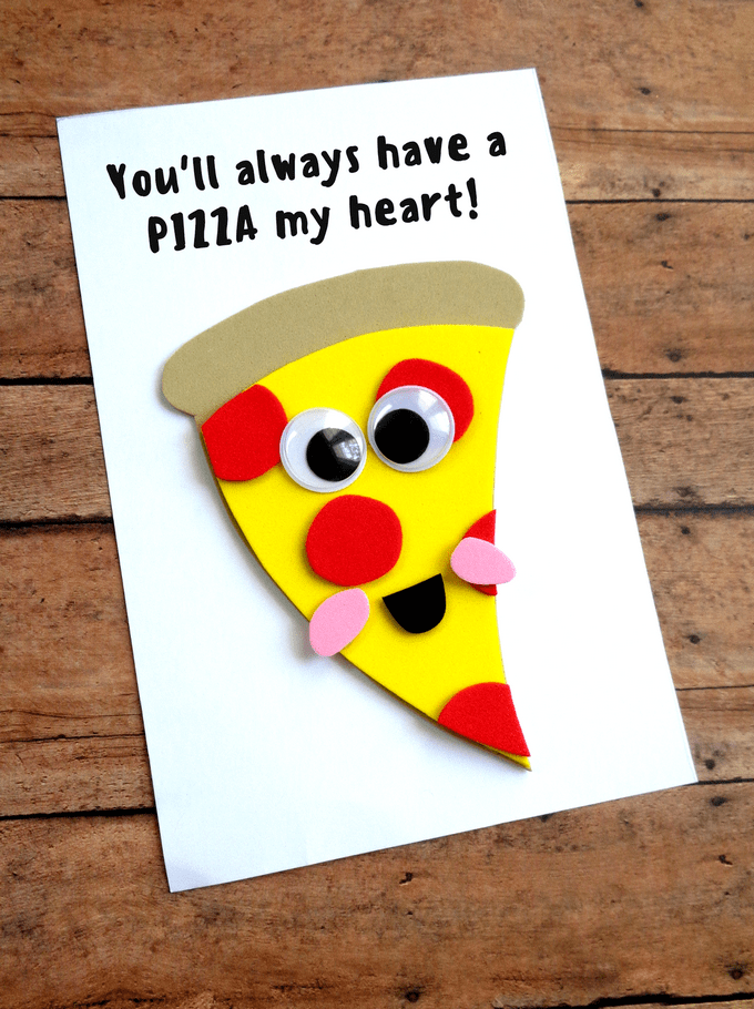 Pizza slice Father's day card