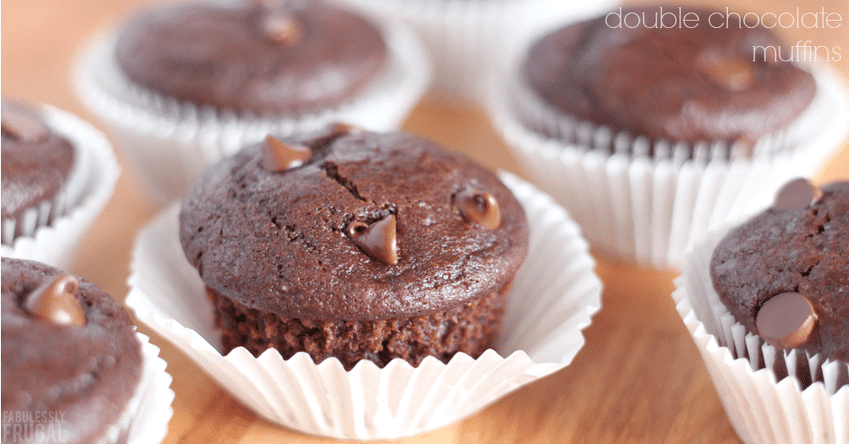 Several chocolate muffins