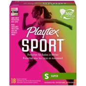 Amazon: 18 Count Playtex Sport Tampons with Flex-Fit Technology, Super,...