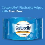 Amazon: 336 Count Cottonelle FreshFeel Flushable Wet Wipes for Adults $14.49...