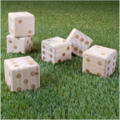 Best Buy: 6-Count Giant Wooden Yard Dice Outdoor Lawn Game $19.99 (Reg....