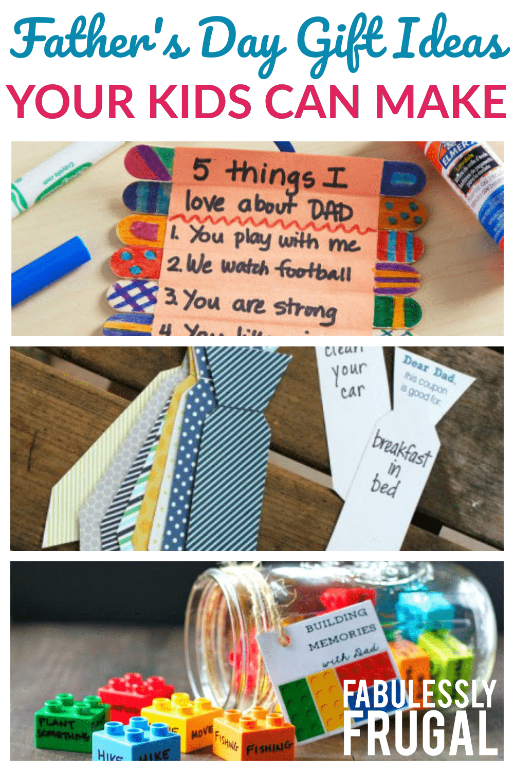 Father's Day gift ideas your kids can make