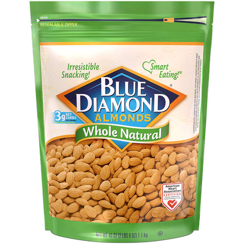 Amazon Blue Diamond Almonds 40oz Bag 10.98 (Reg. 15.45) FAB Ratings! 1,300+ 4.8/5 stars