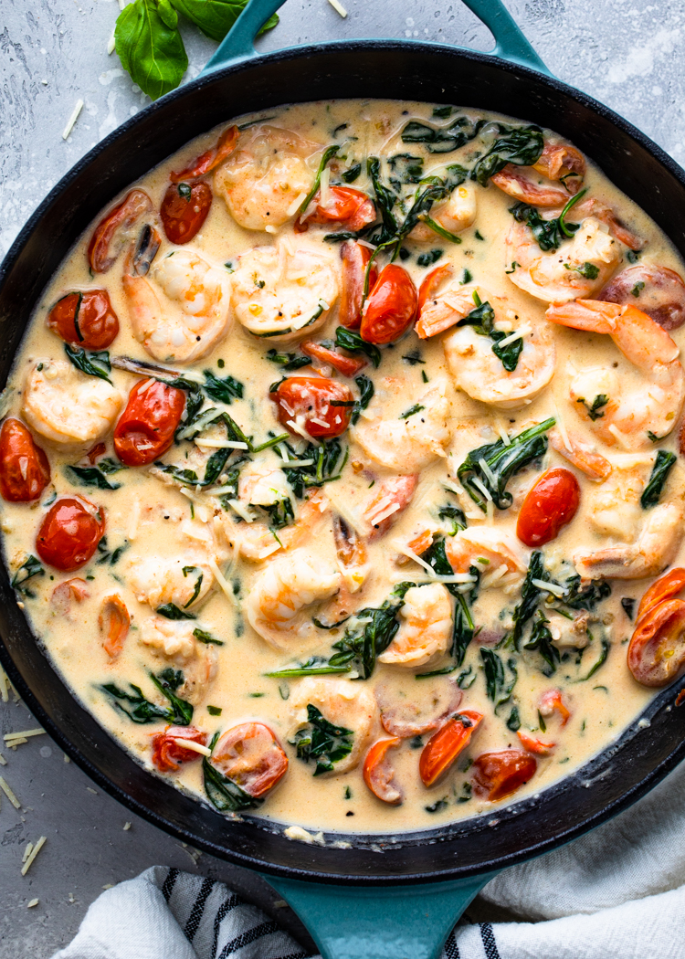 Creamy one-pan shrimp recipe