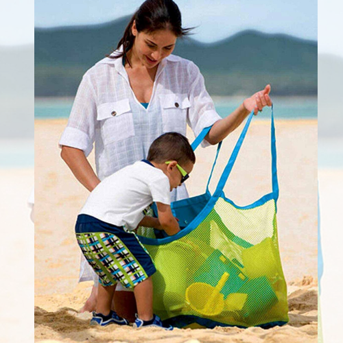 large mesh beach bag