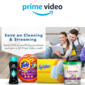 Amazon: FREE $5 Prime Video Credit with $20+ Purchase of Select Household...