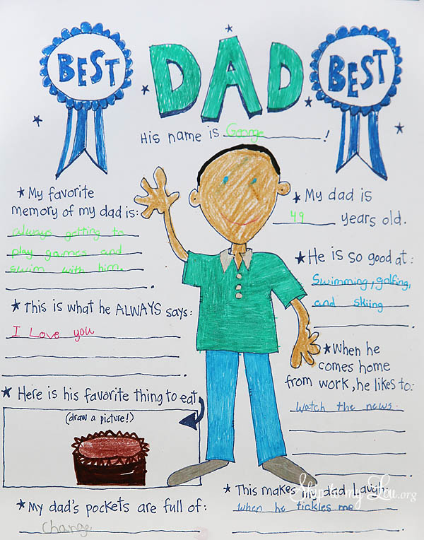 Father's Day coloring page
