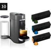 Today Only! Amazon: Nespresso Espresso Machines with 30 Coffee Capsules...