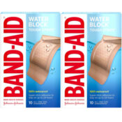 Amazon: TWO 10 Count Band-Aid Tough-Strips Adhesive Bandages, Extra Large...
