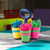 Amazon: Westcott School Scissor Caddy & 24 Kids Scissors with Anti-Microbial...
