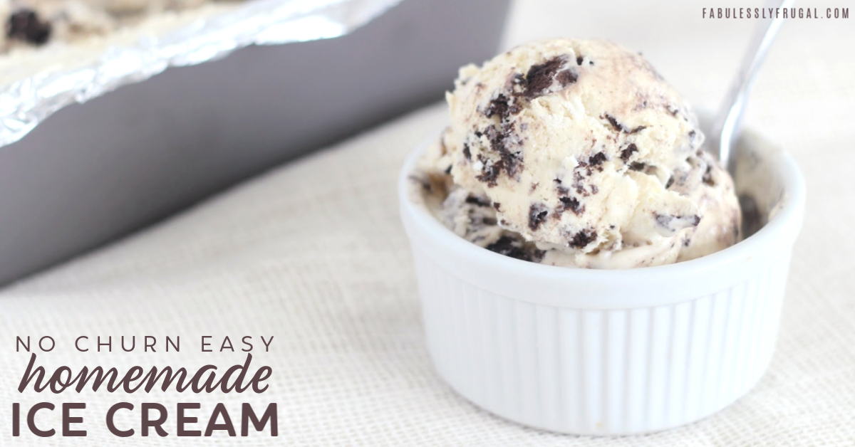 Easy Homemade No-Churn Ice Cream Recipe - Fabulessly Frugal