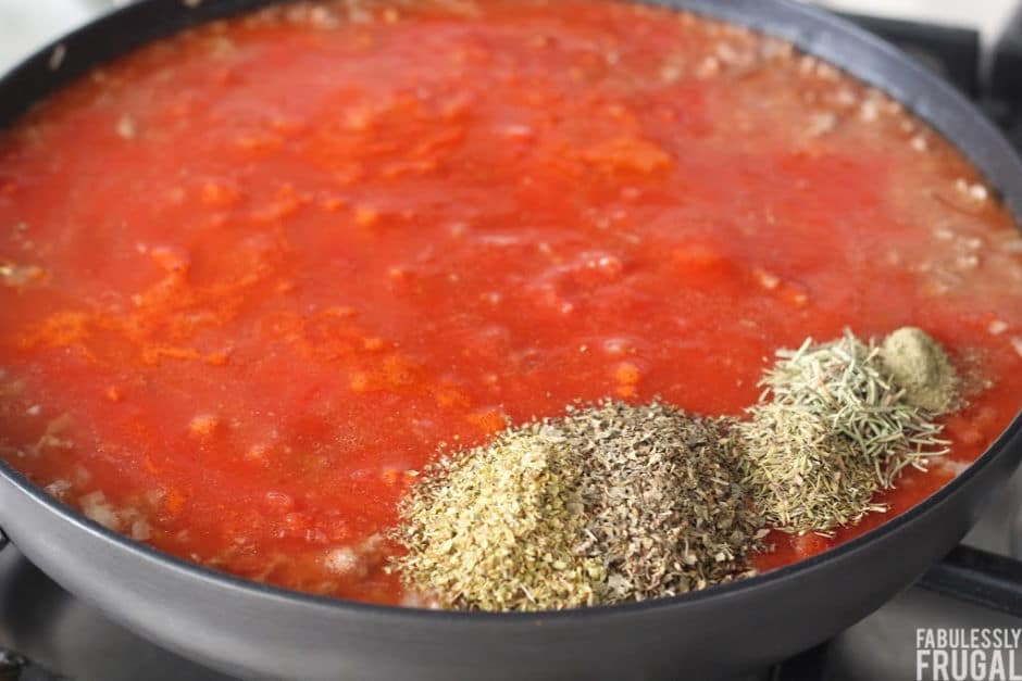 Veggie spaghetti sauce