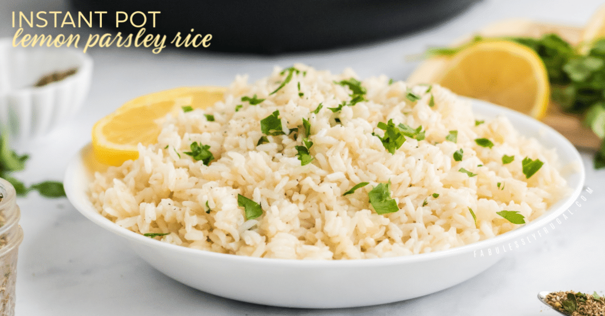 Lemon parsley rice bowl
