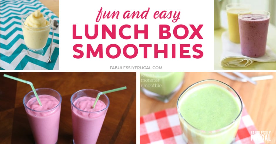 Lunch box smoothies