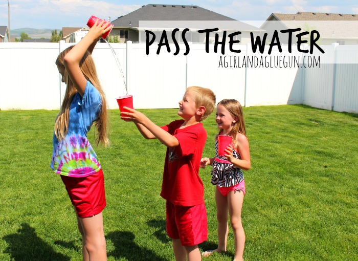 Pass the water summer game