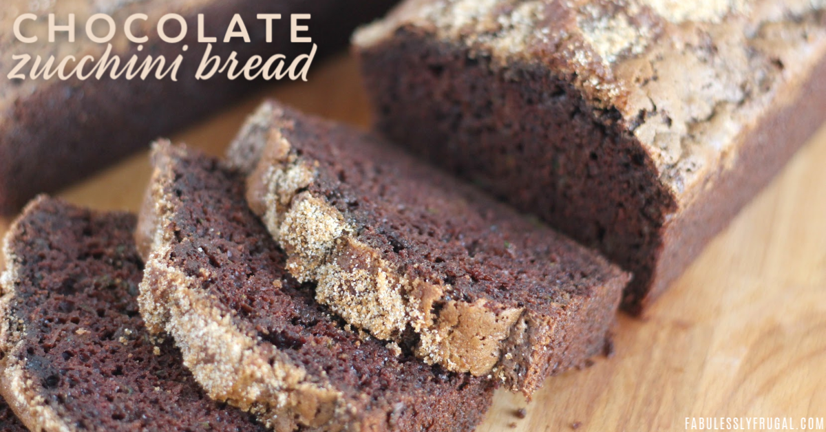 The Best Chocolate Zucchini Bread Recipe - Fabulessly Frugal