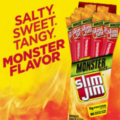 Amazon: 18 Count Slim Jim Monster Smoked Meat Sticks as low as $18.58 (Reg....