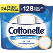 Amazon: 24 Rolls = 128 Regular Rolls Cottonelle Ultra CleanCare Soft Toilet...