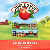 Amazon: 32-Count Apple & Eve 100% Juice Variety Pack $7.92 (Reg. $16.83)...