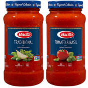 Amazon: 4-Pack BARILLA Tomato & Basil and Traditional Premium Pasta Sauce...
