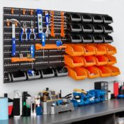 Amazon: 44-Piece Wall Mounted Garage Storage Organizer $39.99 After Code...