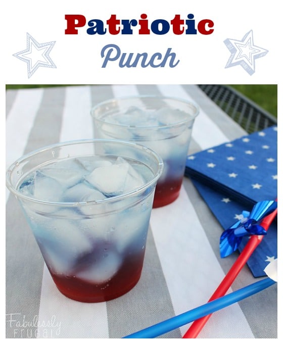 Two cups of patriotic punch