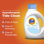 Amazon Prime: 96 Loads Tide Tide Free & Gentle Liquid Laundry Detergent,...
