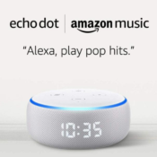 Amazon: Bundle 2-months of Music Unlimited + Echo Dot with Clock $29.97...