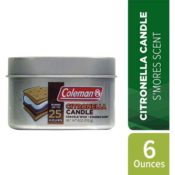 Amazon: Coleman Campfire Scented Citronella Candle Tin with Wooden Crackle...