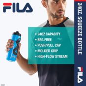 Amazon: FILA Squeeze Water Bottle, 24oz $4.99 (Reg. $8)