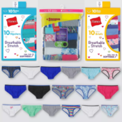 Target: Hanes Girls’ 17-Count Underwear Only as low as $8 (Reg. $11.99)