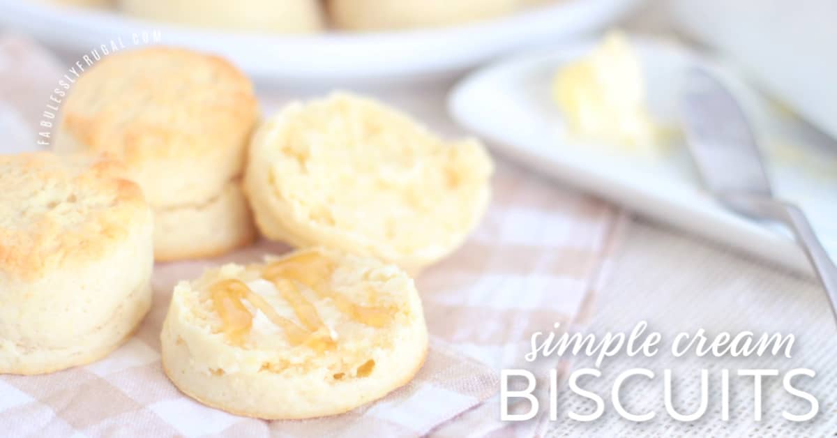 Biscuit with butter 