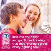 Amazon: THREE ACT Kids Anti-Cavity Fluoride Rinse, Bubblegum Blowout, 16.9-Oz...