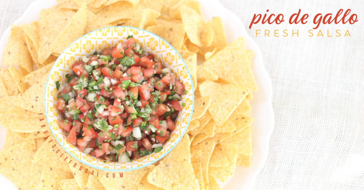 Pico de Gallo Recipe (Fresh Salsa) - Fabulessly Frugal