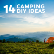 Camping tents in beautiful area
