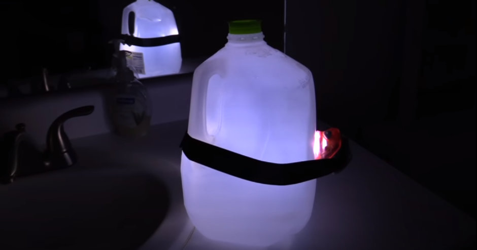 Milk jug lantern
