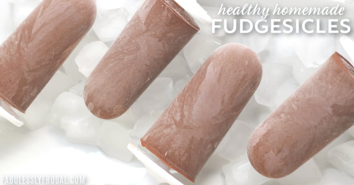 Homemade fudgesicles