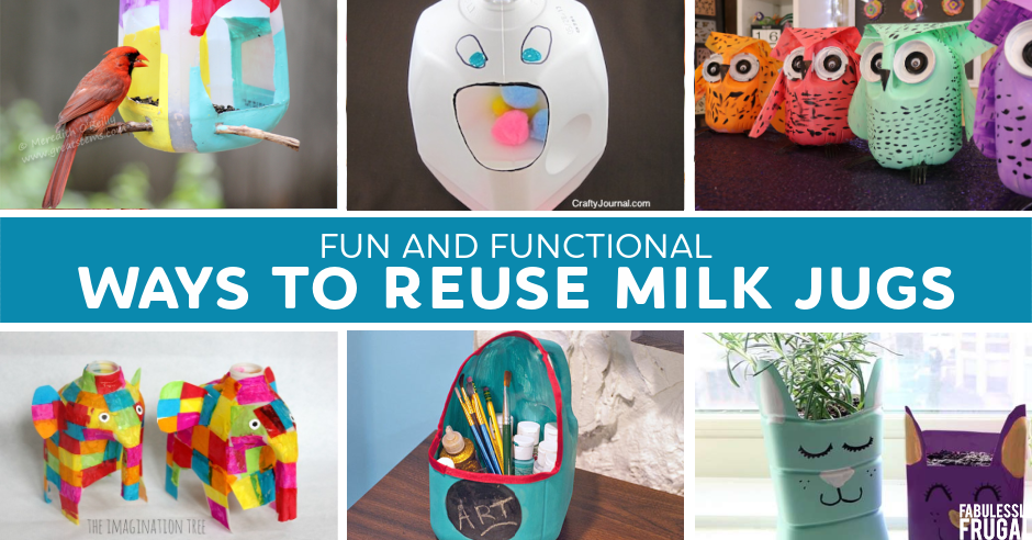 Milk Jug Crafts: 19 Cool Ways to Reuse Plastic Jugs - Fabulessly Frugal