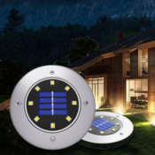 Amazon: 12 Pack Outdoor Solar Disk Lights $42.49 (Reg. $49.99) + Free Shipping...