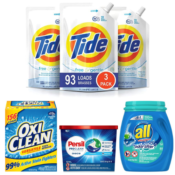 Amazon: $15 off $50 Amazon Household Products - Tide 48oz Pouches as low...