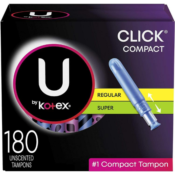 Amazon: 180-Count Kotex Click Compact Tampons as low as $23 (Reg. $47.94)...