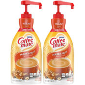 Amazon: 2 Pack Nestle Coffee-Mate Creamers, Hazelnut, 50.7oz Pump Bottles...