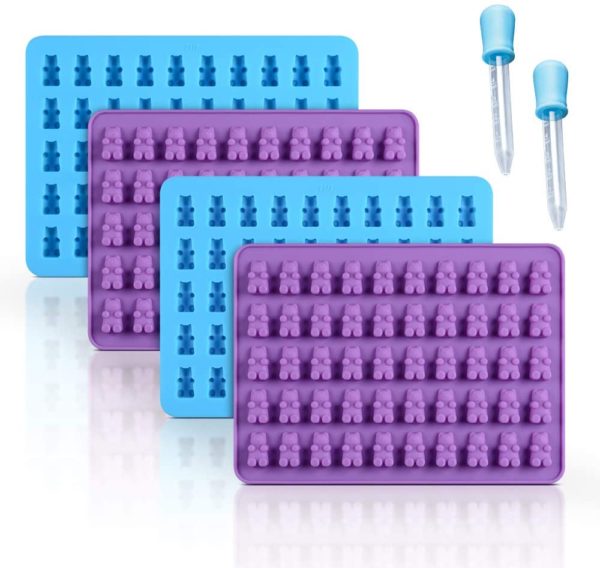 Amazon: 4 Pack Silicone Gummy Bear Molds + 2 Droppers $8 ...