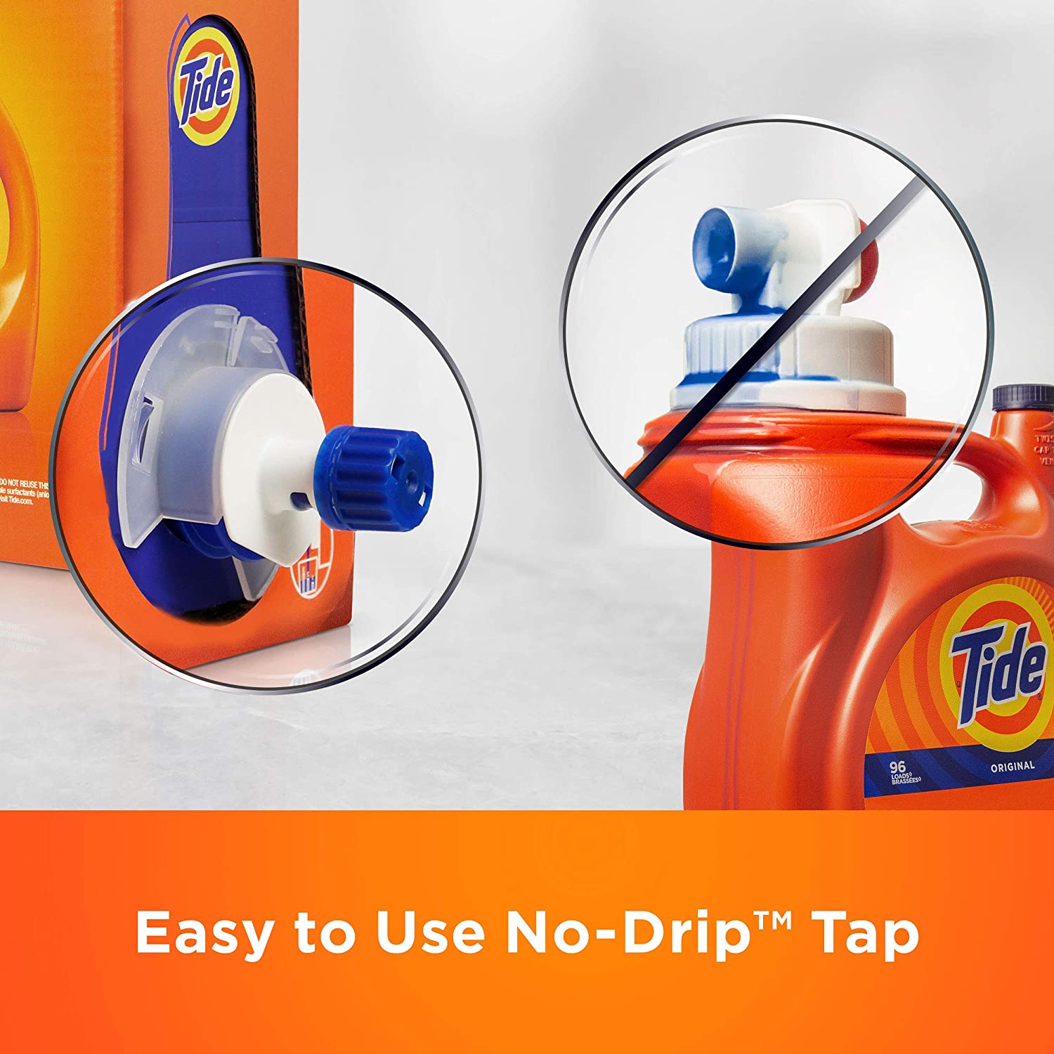 Amazon 96 Loads Tide Laundry Detergent Liquid EcoBox, Concentrated