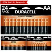 Office Depot: FREE Duracell Batteries 16 or 24 Pack After Office Depot...