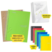 Amazon: Spiral Notebook, College Ruled Paper, 100 Sheets, 7