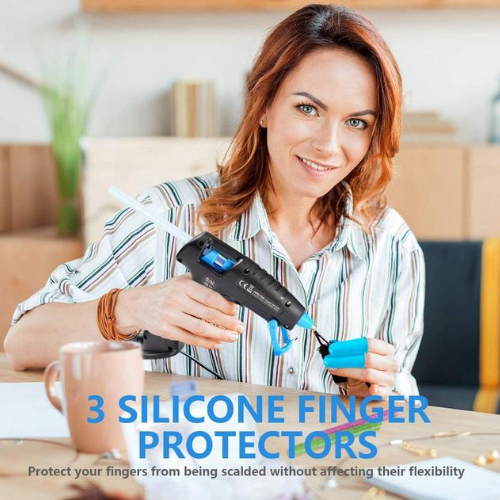 Amazon Hot Glue Gun + Finger Protectors & 20 Glue Sticks 7.79 After