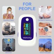 Amazon: Portable Blood Oxygen Saturation Monitor with Lanyard $17.49 After...