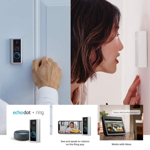 Video Doorbell Wired with Echo Dot (3rd Gen)