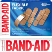 Amazon: TWO 100 Count Band-Aid Bandages, Assorted Sizes as low as $4.39...